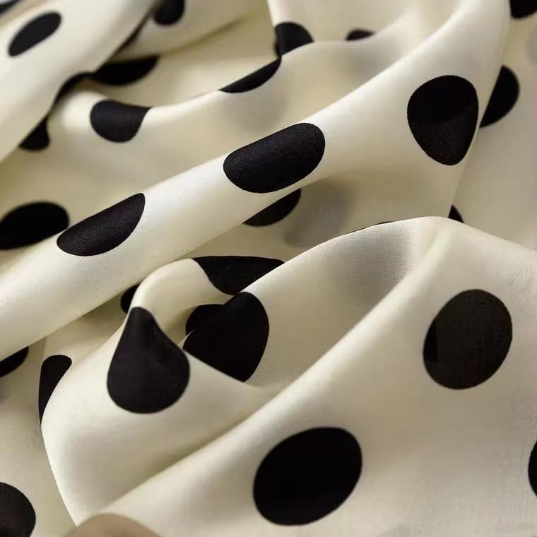 ANDANTINO 100% Pure Mulberry Silk Small Square Scarves -21'' x 21''- Digital Printed Neckerchief –Women Men Lightweight Scarf - Image 5