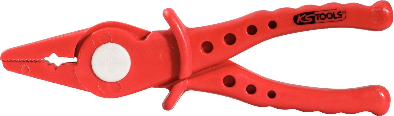 Ks Tools Red Vde 180Mm Flat Plier