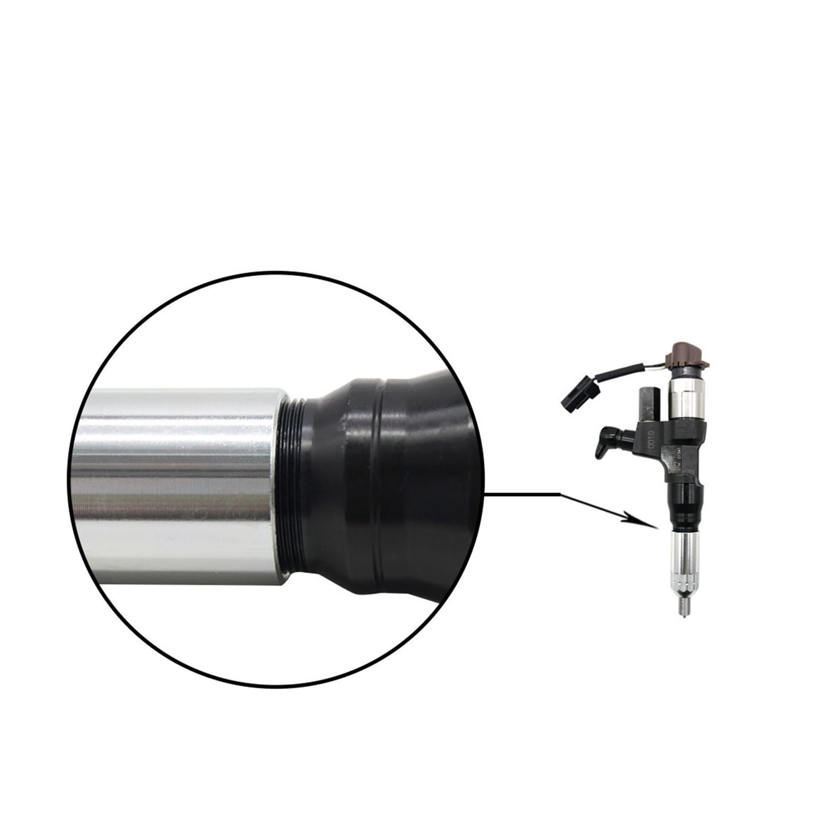 Inyector diésel de Alta presión, Compatible con DENSO V4600 095000-6593(4pcs)