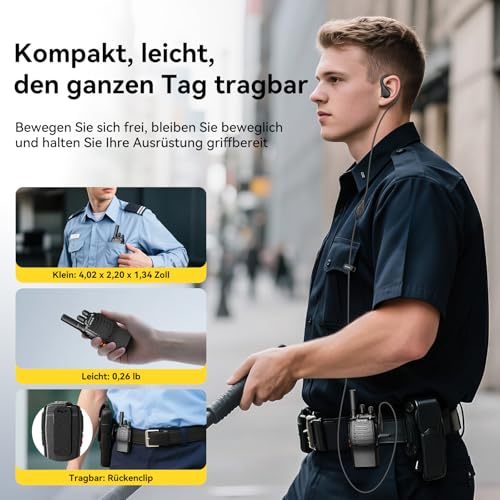 Retevis H777 Funkgerät, Zwei-Wege-Radio mit 10-Fach Ladegerät, PMR446 Funkgeräte Set Headset Professionell, USB-C Handfunkgeräte für Gewerbe und Sicherheit (Schwarz, 10 Stück)