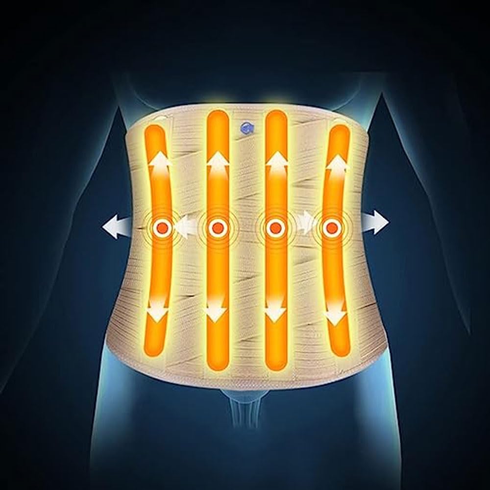 Cintura di Supporto per la Schiena, Traspirante, Supporto Lombare Regolabile con 4 Stecche per Uomini e Donne, Sollievo dal Dolore, Sciatica, scoliosi, ernia del Disco