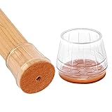 LHUDILS Copri Piedini Sedie in Silicone 32 Pezzi Proteggi Pavimenti in Legno e Piastrelle da Graffi Piedini per Mobili Adatti a Gambe di Sedie Tavoli e Armadi Facile da Installare Antiscivolo Antirumo