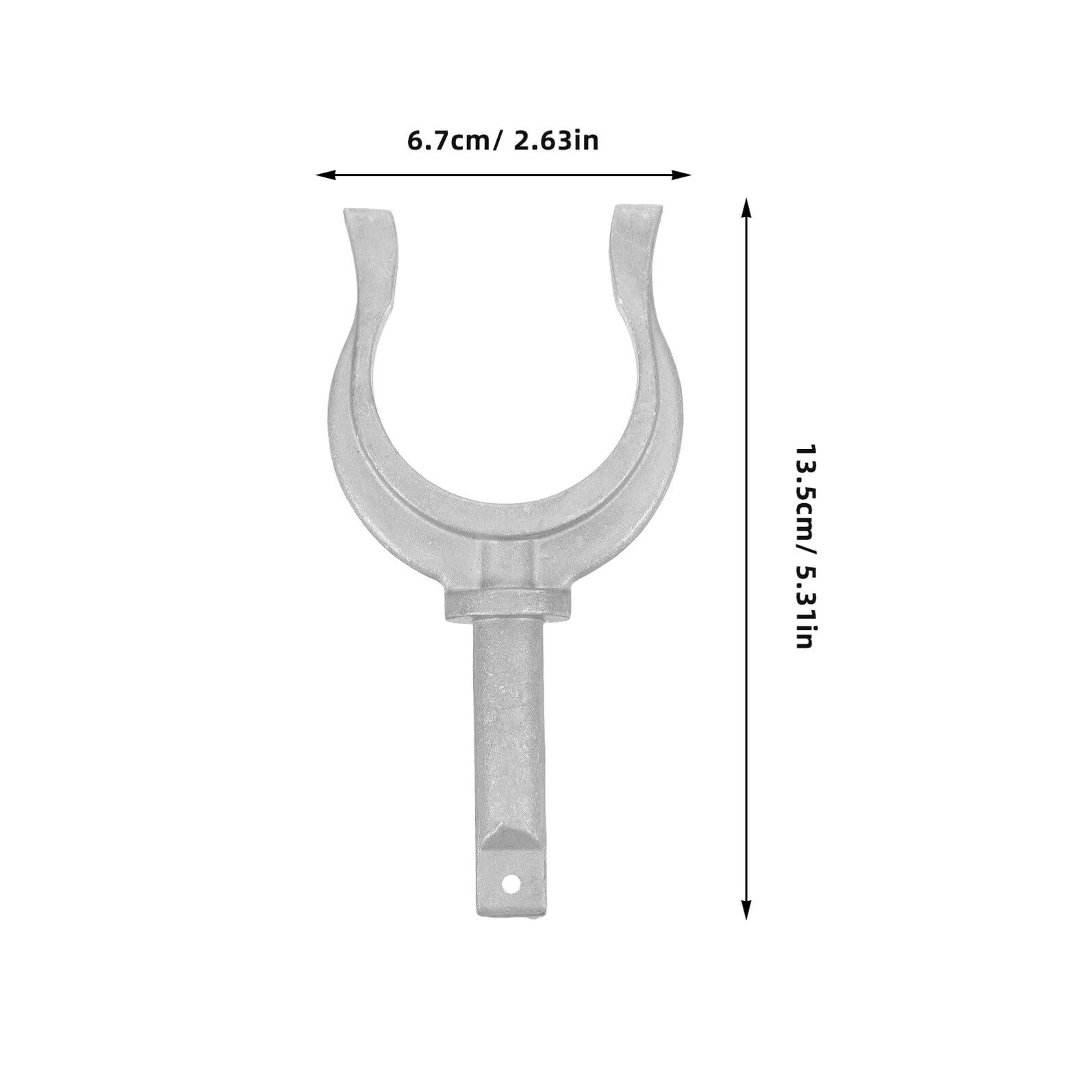 Toyvian Support de Pagaie en Alliage D'aluminium Argenté Minimisant la Résistance à l'eau Léger pour Yacht et Bateau Marin pour Accessoires de Kayak et Canoë