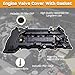 HYBP 22410-2E000 Automotive Replacement Engine Valve Covers Compatible with Hyundai Elantra 2011-2016, Elantra (Coupe/GT) 2013, Kia Soul 2012-2013, 1.8L 2.0L