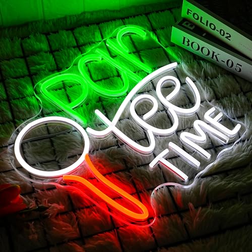 Image of Golf Neon Sign for Wall Decor Golfing Neon Light Par Tee Time Golf LED Neon Sign Golf Ball LED Neon Light for Bedroom Golf Club Sports Room Competition Venue Decoration, green&white