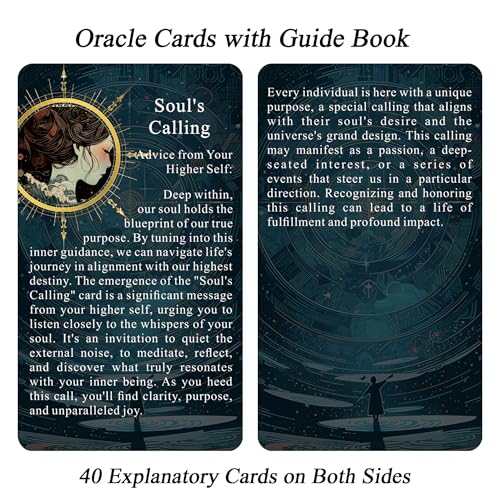 Jrskvaro Seeds of Stardust Oracle Deck, Cosmic Oracle Cards for Intuition, 80 Tarot Cards for Divine Guidance and Higher Self Messages - Image 6