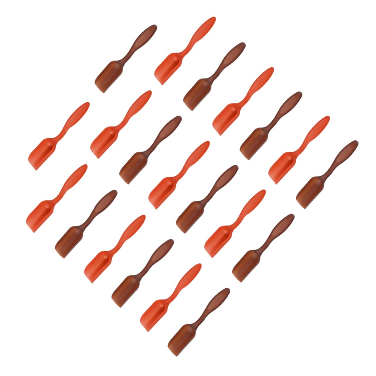 Cabilock 50pcs Plastic Tea Spoon Set Ergonomic Tea Shovel for Loose and Flour Lightweight Material Random Color for Home Office and Use