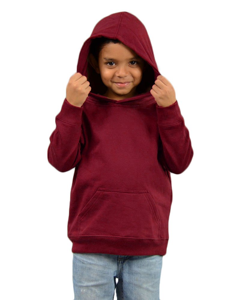 Monag Toddler Fleece Hooded Pullover, Kids Fleece Hoodie (6T, Cardinal)