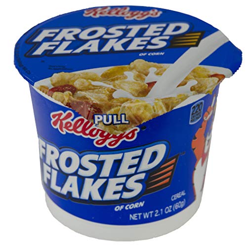 Kellogg's Breakfast Cereal in a Cup, Frosted Flakes, Fat-Free, Single Serve, 2.1 oz Cup(Pack of 60) - //coolthings.us