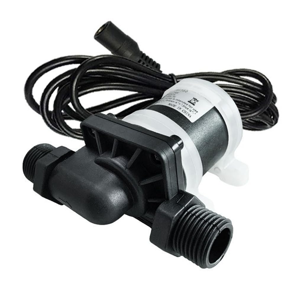 Huudngeje DC6V-12V DC Brushless Water Pump 900L/H Silent 4 Points Threaded Solar Water Heater Shower Floor Heating Booster Pump