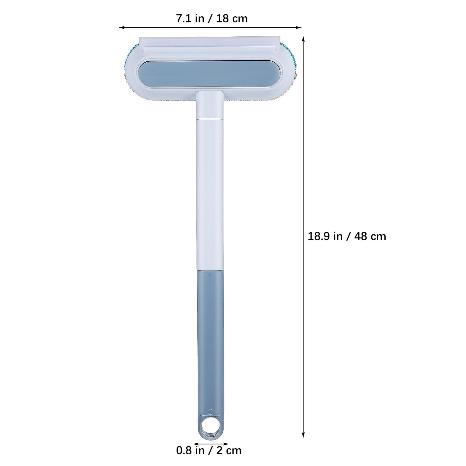 ERINGOGO Pet Hair Removal and Window Cleaning Brush Dual Purpose Handheld Tool with Squeegee Edge for Results for Couch Sofa and Window Cleaning Convenient Hanging