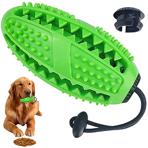 Kauspielzeug, Hund Kauspielzeug für durchschnittliche Kauer, Tough Hund Dental Kaut Spielzeug, unzerstörbar Hundespielzeug für kleine Hunde, Lebensmittelqualität Welpen Haustier Spielzeug(Grün) Cover