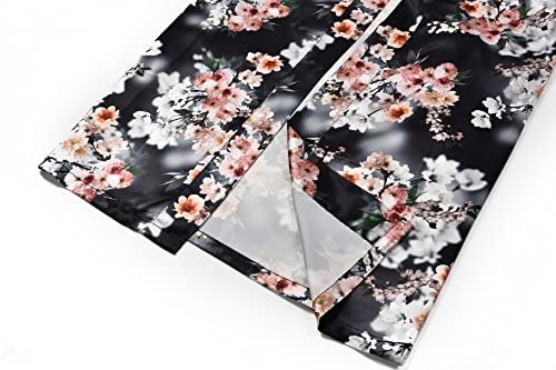PENGEE Roupão feminino longo quimono floral estampado camisola de casamento macio leve roupa de dorm