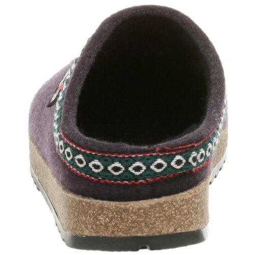 Haflinger Women's GZ Classic Grizzly Clog, Eggplant, 7 - Thumbnail 2