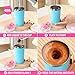 Hatisan Self Stirring Coffee Mug With Lid Electric High Speed Self Stirring Mug 400ml Rechargeable Detachable Stainless Steel Self Stirring Cup for Coffee, Milk, Cocoa Christmas Gift(Green)