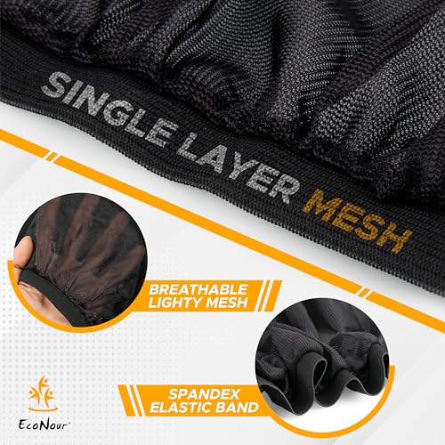 Image of EcoNour Car Window Sun Shades for MPV & Minivan Sliding Door Rear Windows | Elastic Mesh Sunshade for Baby & Passenger Comfort | Car Window Accessories | 2 Pack Side Window Shades