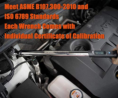 Summit Tools 1/2 Inch Digital Torque Wrench, 12.5-250.7 Ft-Lbs (17-340 N-M) Torque Range, Lcd Display, Calibrated (Es4-340Cn), Blue #TOP5