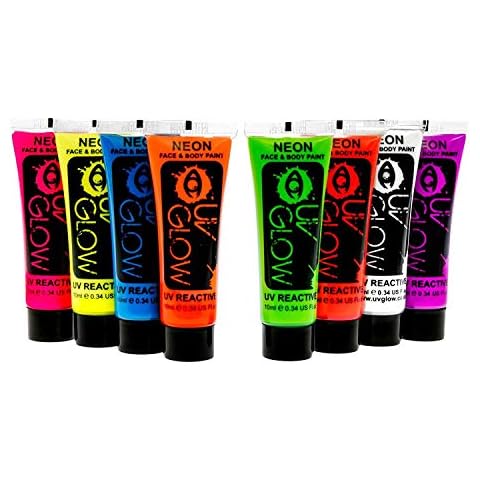 UV Glow Neon Face and Body Paint Set Cover