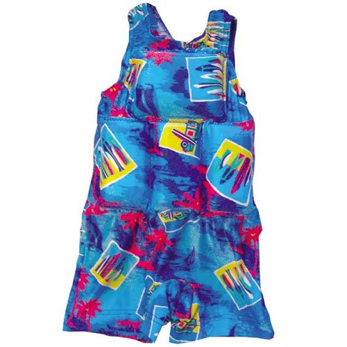Image of My Pool Pal Girl's or Boy's Swimwear Flotation Lifevest Swimsuit (Woody, M (40-50 lbs))