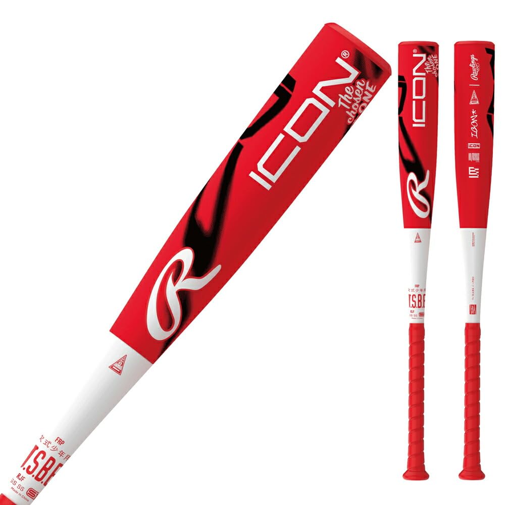 Amazon | ローリングス 少年軟式バット bj6ione レッド/ホワイト 限定