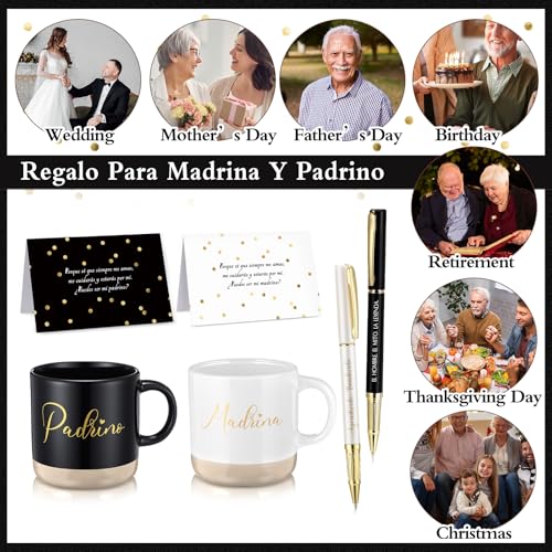 Set de 6 Mugs de Cerámica para Padrinos con Bolígrafo y Tarjetas miniatura 5