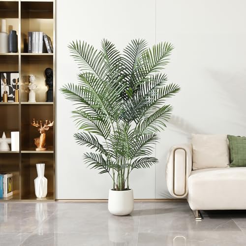 Artificialpalmtree6fttallfakeplantwithwhiteplanterfauxtropicalpalmtreefakemossforindoorhomedecorofficelivingroomfrontporchpatio Urban Country Home Decor Artificial palm tree 6ft tall fake plant with white planter faux tropical palm tree fake moss for indoor home decor office living room front porch patio urban country home decor