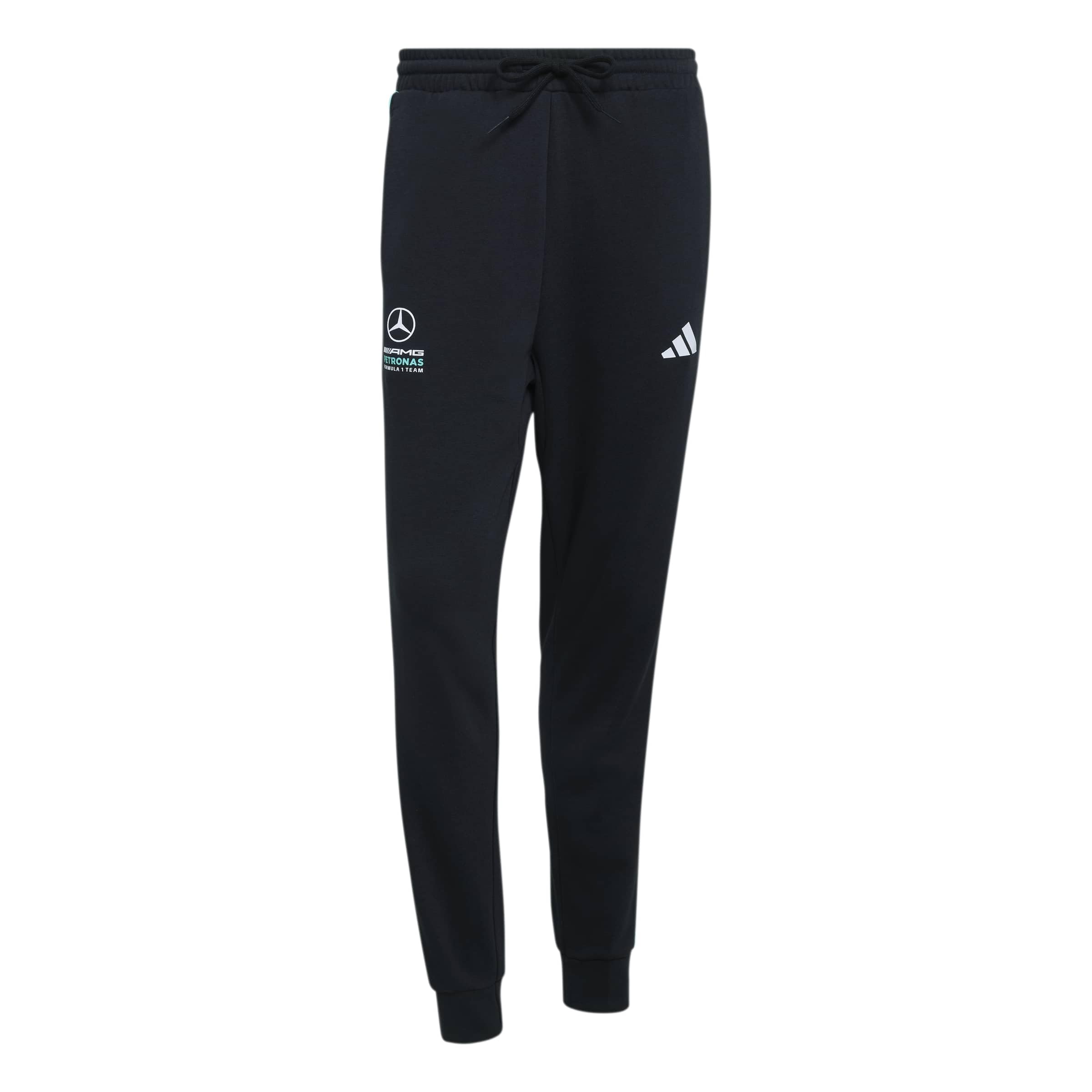 adidas Men's Mercedes - AMG Petronas Formula 1 Team DNA Pant, Black/semi Mint Rush, XS