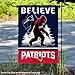 New England Patriots Bigfoot Sasquatch Believe Yard Garden Banner Flag