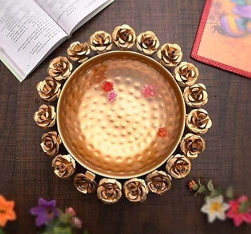 Best Navratri Home Decoration Items (2026) 81 Design Decor Gallery Round Flower Border Designer URLI (Set of 1)...