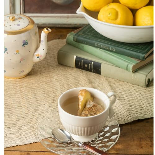 Image of Harney & Sons HT Organic Ginger Lemon Herbal Tea, 20 Sachets in Tin | Organic herbal tea with ginger root, lemon peel and black pepper. Naturally caffeine free.