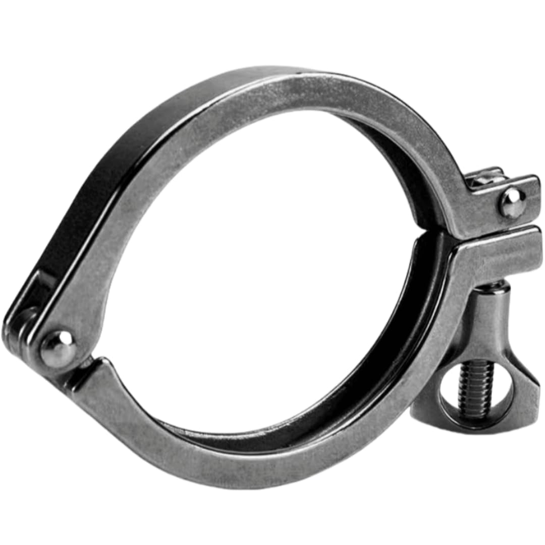 10-Zoll-Hochleistungs-Tri-Clamp – Sanitärrohrverschraubungen aus Edelstahl 304 mit Flügelmutter for sichere Verbindungen(9IN)