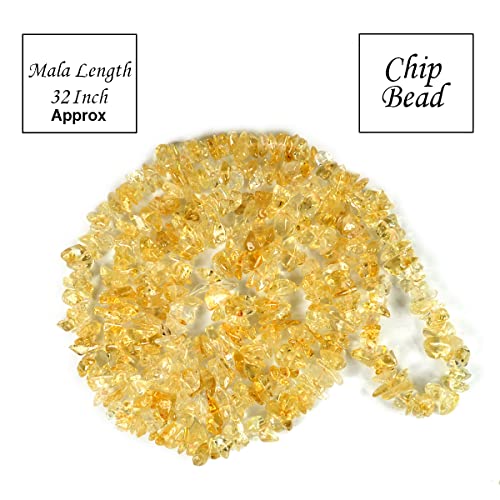 Image of Reiki Crystal Products Certified Natural Crystal Stone Chip Mala Necklace Collection for Men & Women, Reiki Energized Gemstone Jewellery for Meditation, Yoga, Spiritual Styling & Everyday Wear, Multiple Stone Variants