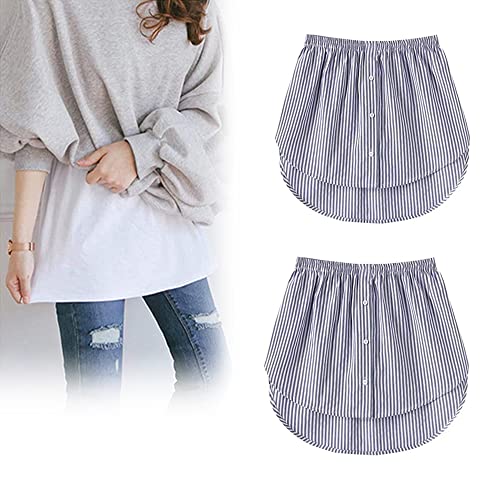 YYNN Casual Shirt Extender of Women, Mini Skirt Shirt Extenders Adjustable Layering Shirt, Lower Sweep Shirt Shirt Extender (E,XXXL) Cover