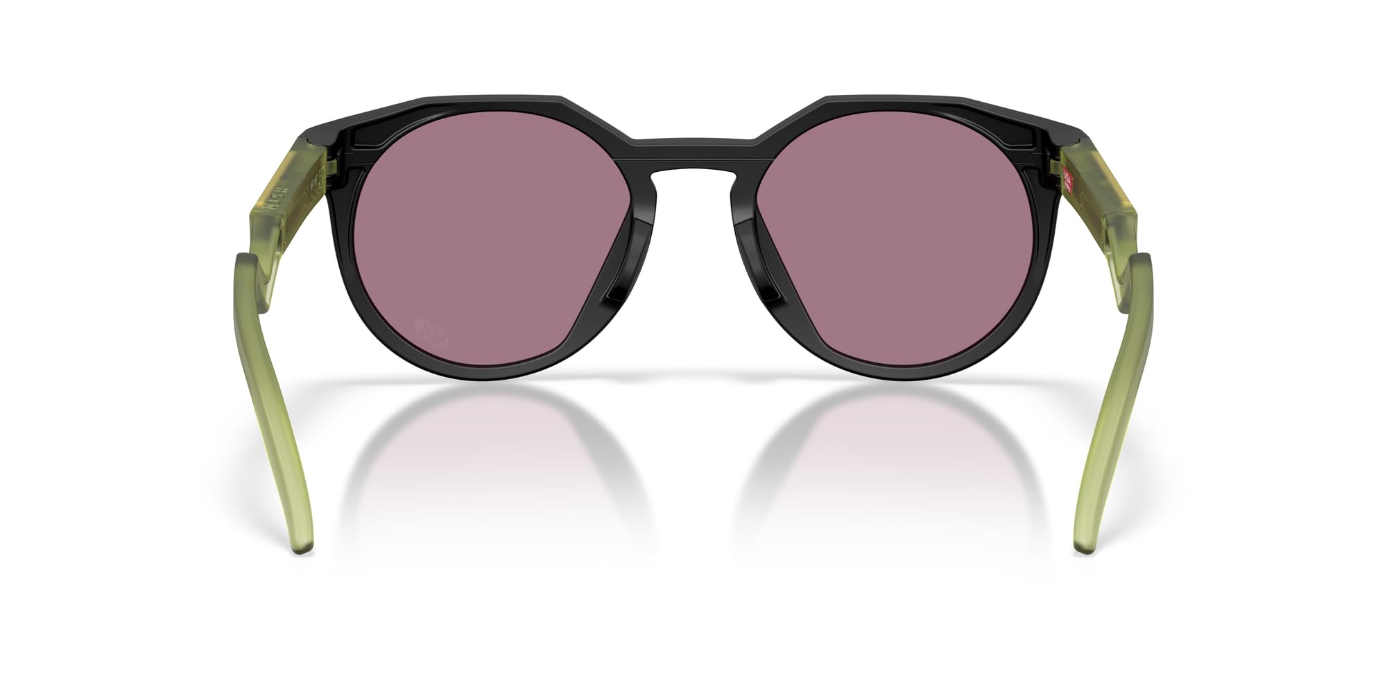 Oakley Okulary przeciwsłoneczne dla mężczyzn - OO9242 HSTN High-Bridge, okrągłe okulary przeciwsłoneczne PRIZM soczewki, Matowy czarny/Prizm Jade, 52