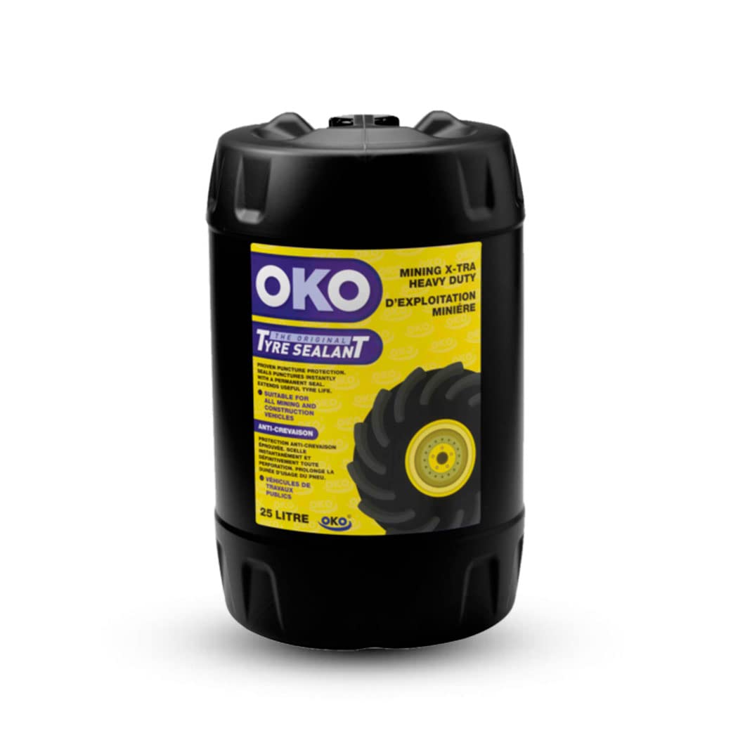 OKO Puncture Free Tyre Sealant for Mining and Quarries 25 Litre Drum