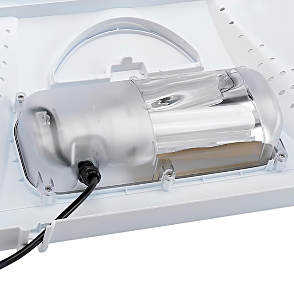 Ferplast Hydor Acquario in Plastica CAPRI JUNIOR, Capacità 21 L, Lampada e Filtro Interno, Bianco, 41 x 26,5 x h 34 cm