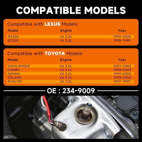 Sensor de Oxígeno Upstream VEIFNIY para Toyota y Lexus 2pack miniatura 2