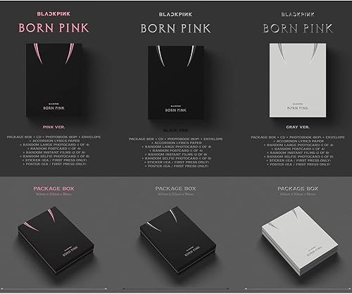 Miniatura 2 de Regalo oficial de la tienda BORNPINK 2nd Album BORN PINK SET DE CAJA SET ver. + póster enrollado YGP0181