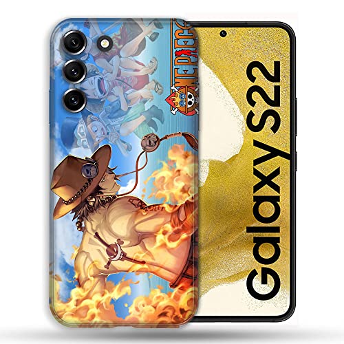 Cokitec Coque pour Samsung Galaxy S22 Manga One Piece Ace Color