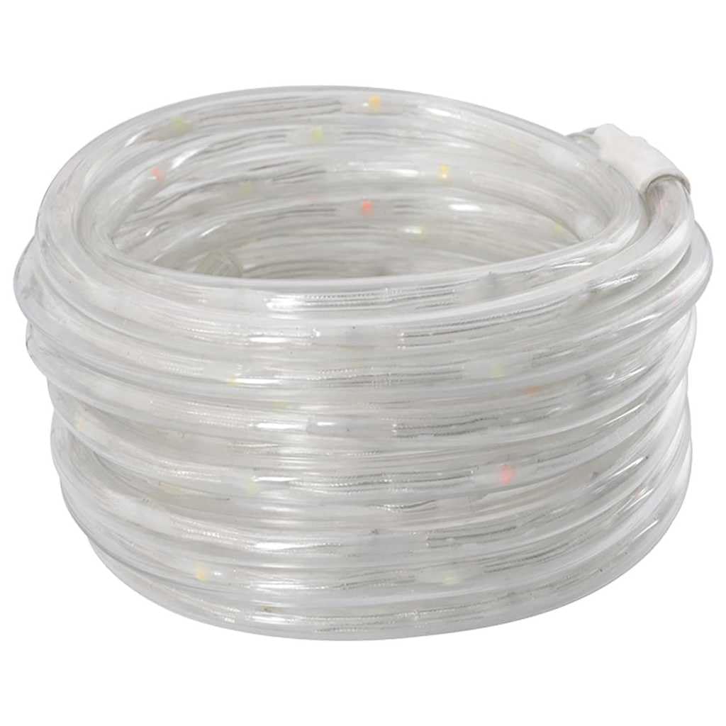 Cavo luminoso con 1200 LED, luce bianca fredda, 50 m, in PVC, flessibile, illuminazione esterna e interna, con telecomando, per giardino, balcone, terrazza, decorazione natalizia, dimmerabile