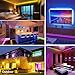 LED Strip Lights, Kwanan Color Changing LED Light Strip 32.8feet(10m) Kit SMD 5050 Waterproof Rope Lights with Bluetooth Controller Sync to Music Apply for TV, Home, Bedroom, Party (RGB)
