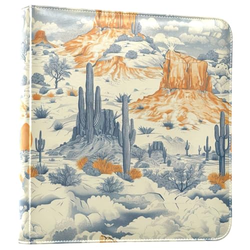 Álbum de fotos adhesivo DIY Scrapbook FLildon cubierta de cuero PU 3 anillos 40 páginas 8x10 pulgadas miniatura 1