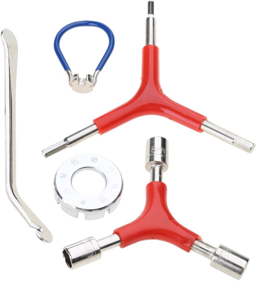 Bikes Spoke Wrench Set Portable Bicycles Spoke Tool Kit Bikes Rims Truing Tool Spoke