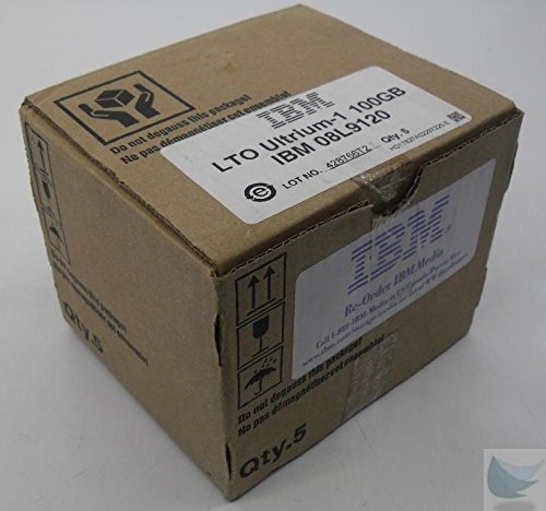 Image of IBM 08L9120 LTO-1 Ultrium-1 Data Cartridges Qty 5 Per Box