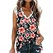 T-shirt senza maniche da donna Linda fantasia floreale Blusa estate con collo a V casual Shirts Tank Camiche Barato Taglia grande Top Blusas Super Tops Tuniche Base Festa Elegante