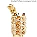 Produktbild Make-up Pinsel Halter Kristall Perlen Design Stifthalter Aufbewahrungsbox für Make-up Pinsel, Kosmetik, Zahnbürste, Stift Bleistift Bürobedarf(Gold)