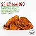 CHUZA Spicy Dried Mango Slices, Mexican Snacks Chili Mango Dried Fruit,Sweet and Spicy Mexican Candy for Adult and Children,Fresh and Natural Dried Mango, On the go 3 oz - 2 Pack