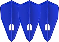 Vista 2 de LSTYLE Dart Flights: L8 PRO Bullet - Paquete de dos - para dardos de punta suave y punta de acero - Azul