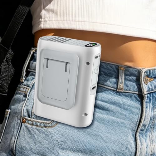 Ventilador de cinturón clip portátil mini refrescador personal recargable 4