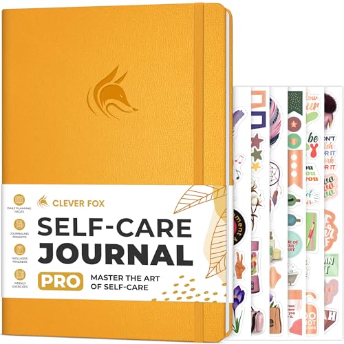 Clever Fox Self-Care Journal PRO – Wellness & Daily Reflection Notebook – Mental Health, Meditation & Mood Journal for Women, 18 x 25.5cm (Amber Yellow) Clever Fox Self-Care Journal PRO – Wellness & Daily Reflection Notebook – Mental Health, Meditation & Mood Journal for Women, 18 x 25.5cm (Amber Yellow)
